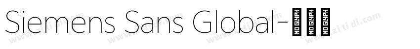 Siemens Sans Global字体转换